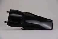 Polisport Black Rear Fender replacement plastics for 18-23 Husqvarna FC, FE, FS, FX, TC, TE, TX dirt bikes 360 view