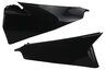 Polisport Black - Non-Vented Side Upper Number Plates replacement plastics for 18-23 Husqvarna FC, FE, FS, FX, TC, TE, TX dirt bikes