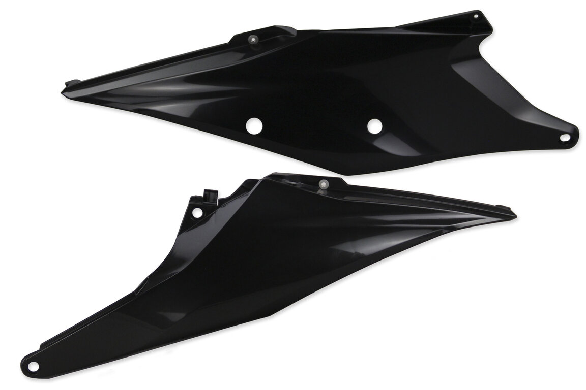 UFO Black Side Number Plates for 18-23 KTM EXC, EXCF, SMR, SX, SXF, XC, XCF, XCW