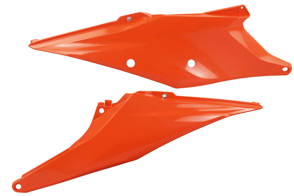 UFO Orange Side Number Plates for 18-23 KTM EXC, EXCF, SMR, SX, SXF, XC, XCF, XCW