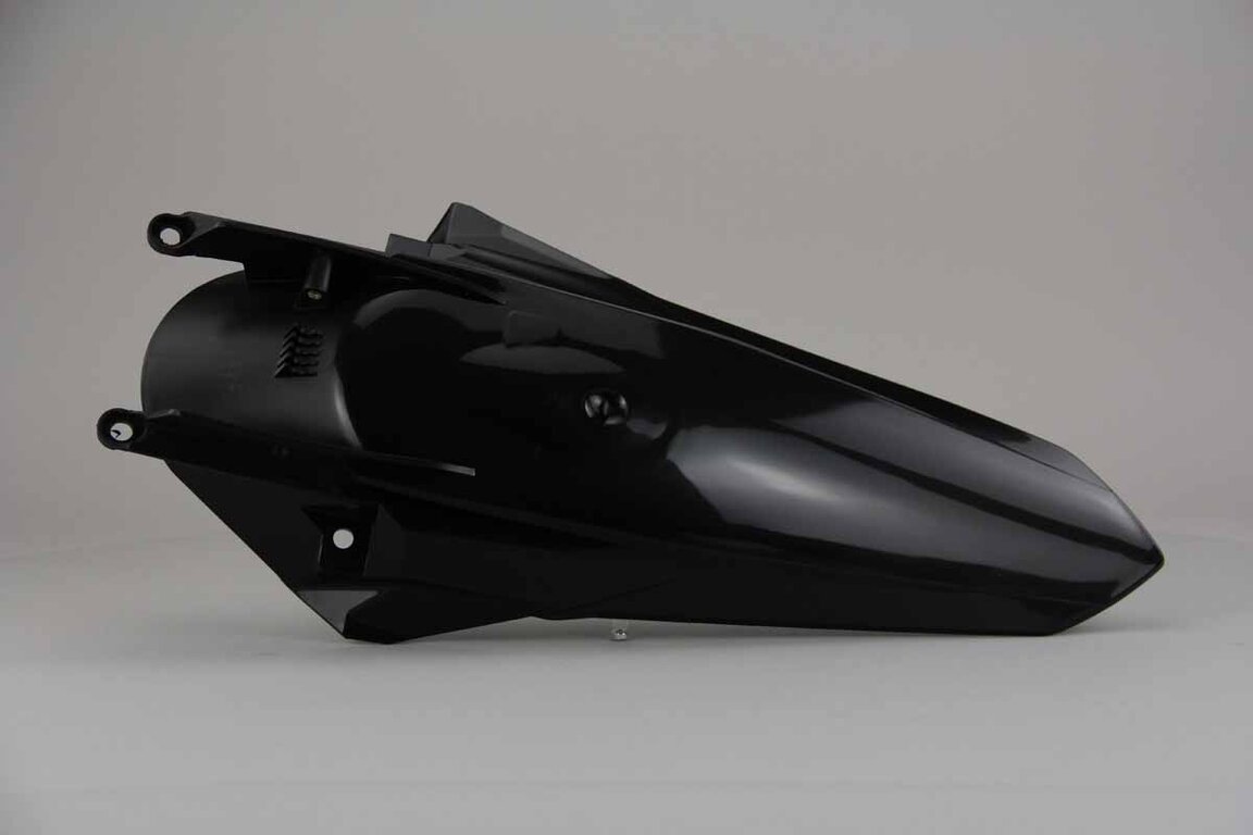 Acerbis Black Rear Fender replacement plastics for 18-22 KTM SMR, SX, SXF, XC, XCF dirt bikes 360 view