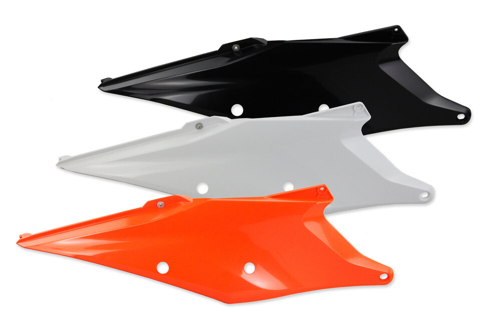 18-23 KTM EXC, EXCF, SMR, SX, SXF, XC, XCF, XCW dirt bike replacement Side Number Plates plastic