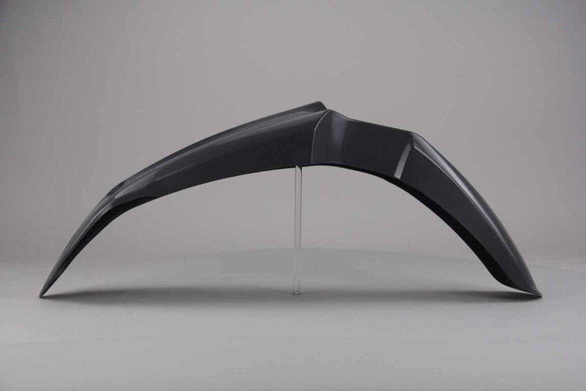 Polisport Nardo Grey Front Fender replacement plastics for 02-25 Yamaha WRF, YZ125, YZ250, YZ250F, YZ450F dirt bikes 360 view