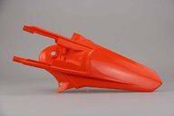 Polisport Orange Rear Fender replacement plastics for 18-24 KTM SX85 dirt bikes 360 view