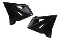 Polisport Black Restyled Rad Shroud Set for 01-08 Suzuki RM125, RM250