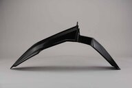 Polisport Black Restyled Front Fender replacement plastics for 01-08 Suzuki RM125, RM250 dirt bikes 360 view