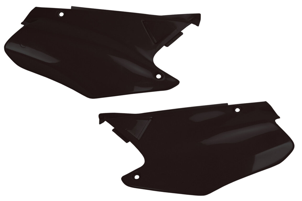 UFO Black Side Number Plates for 00-01 Honda CR125, CR250