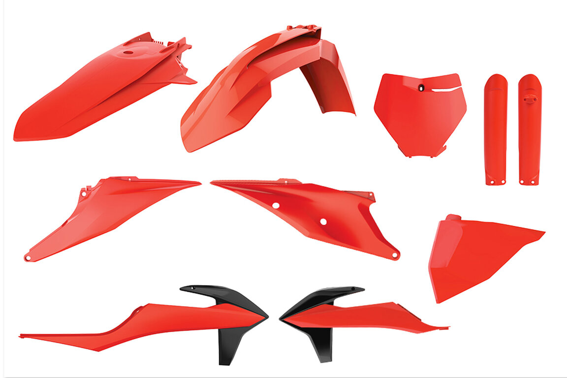 Polisport Flo Orange Plastic Kit for 18-22 KTM SX, SXF