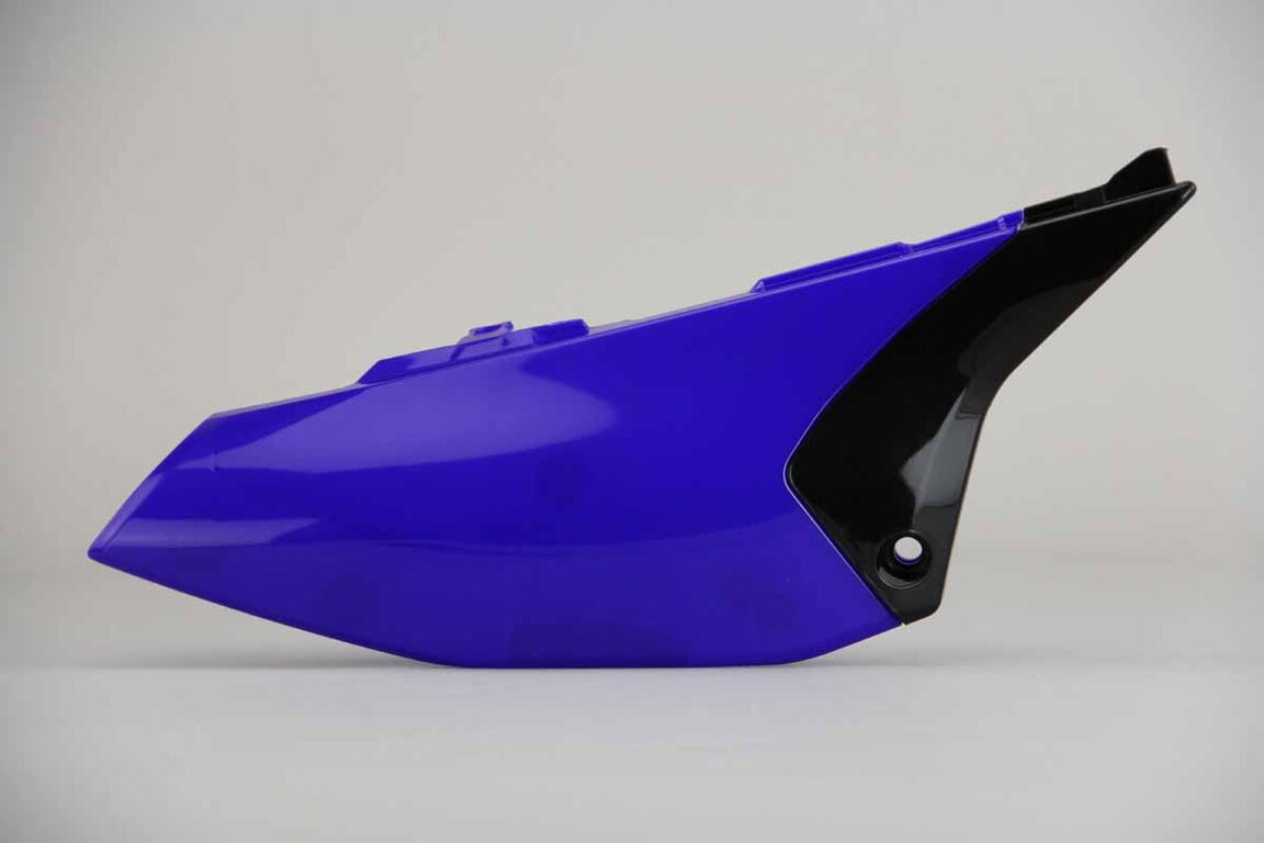 Right Side UFO Blue Side Number Plates replacement plastics for 18-25 Yamaha YZ65 dirt bikes.