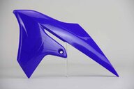 Left Side UFO Blue Radiator Shroud Set replacement plastics for 18-25 Yamaha YZ65 dirt bikes.