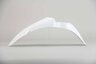 UFO White Front Fender replacement plastics for 18-25 Yamaha YZ65 dirt bikes 360 view