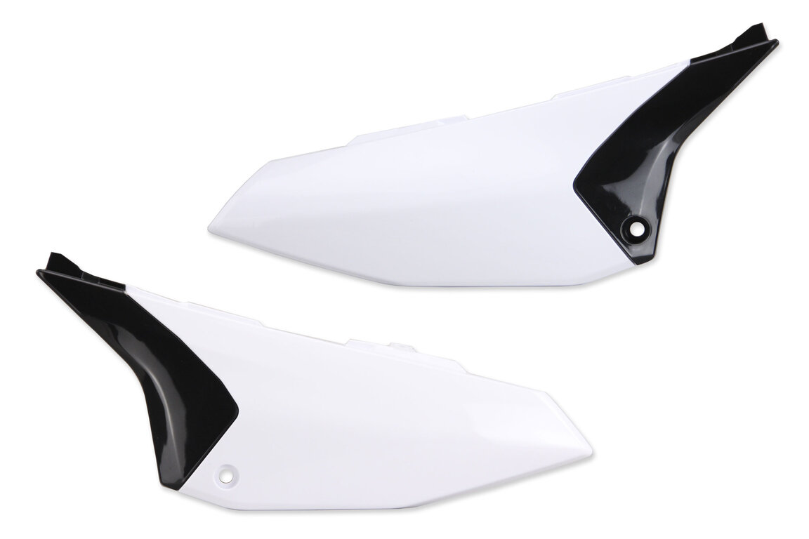 UFO White Side Number Plates for 18-25 Yamaha YZ65