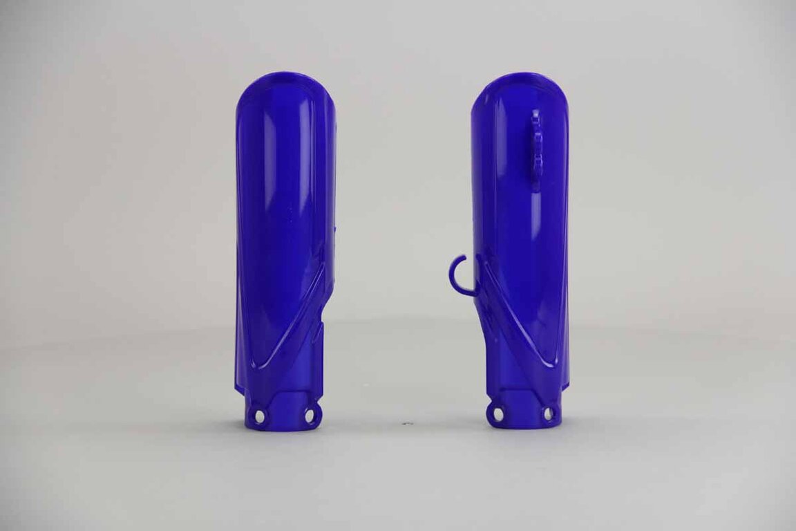 Acerbis Blue Lower Fork Guards replacement plastics for 18-25 Yamaha YZ65 dirt bikes 360 view