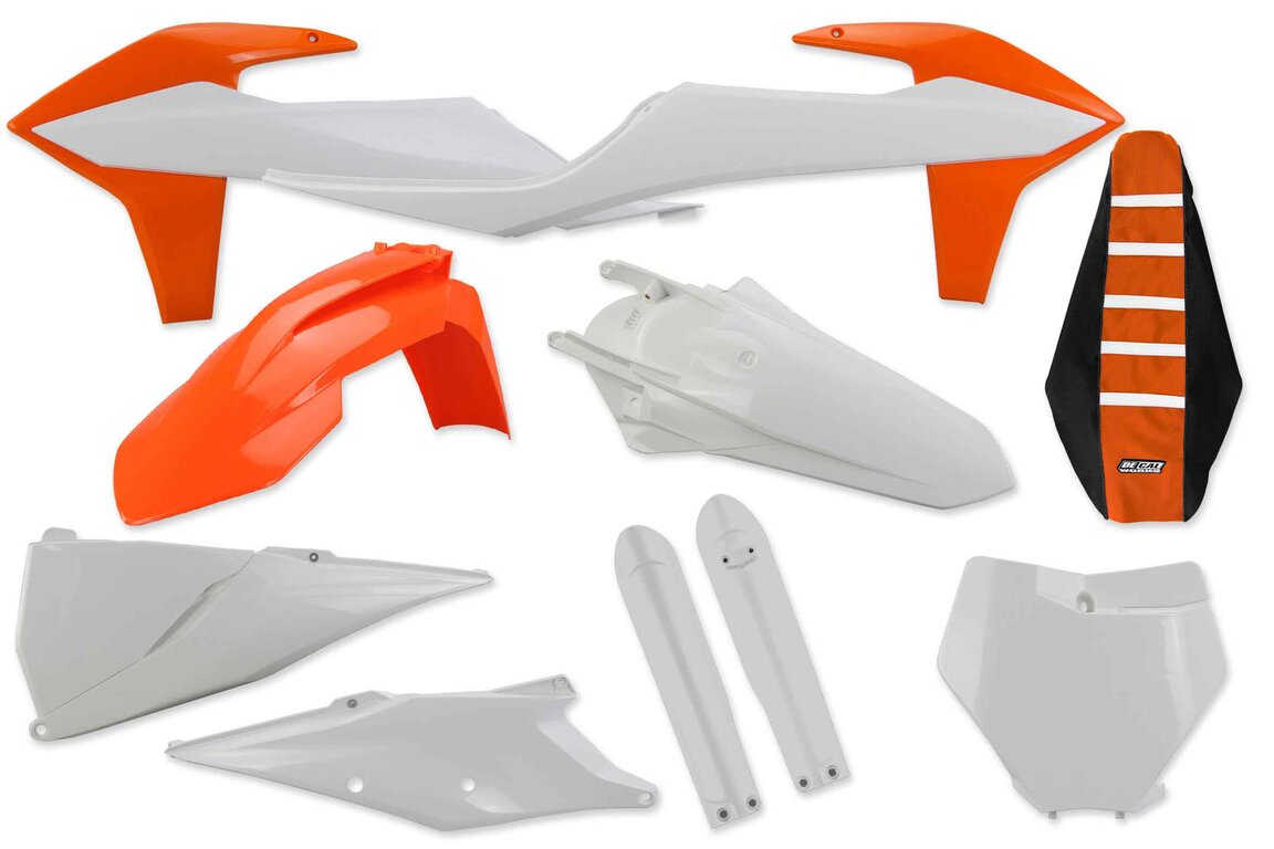 Mix & Match Plastic Kit With Lower Forks & Seat Cover for 18-22 KTM SX, SXF, XC, XCF