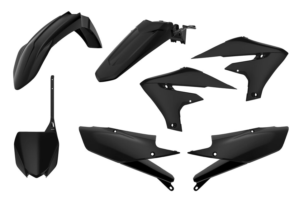 Polisport Black Plastic Kit for 18-23 Yamaha YZ250F, YZ450F