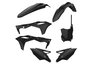 Polisport Black Plastic Kit for 17-20 Kawasaki KX250F