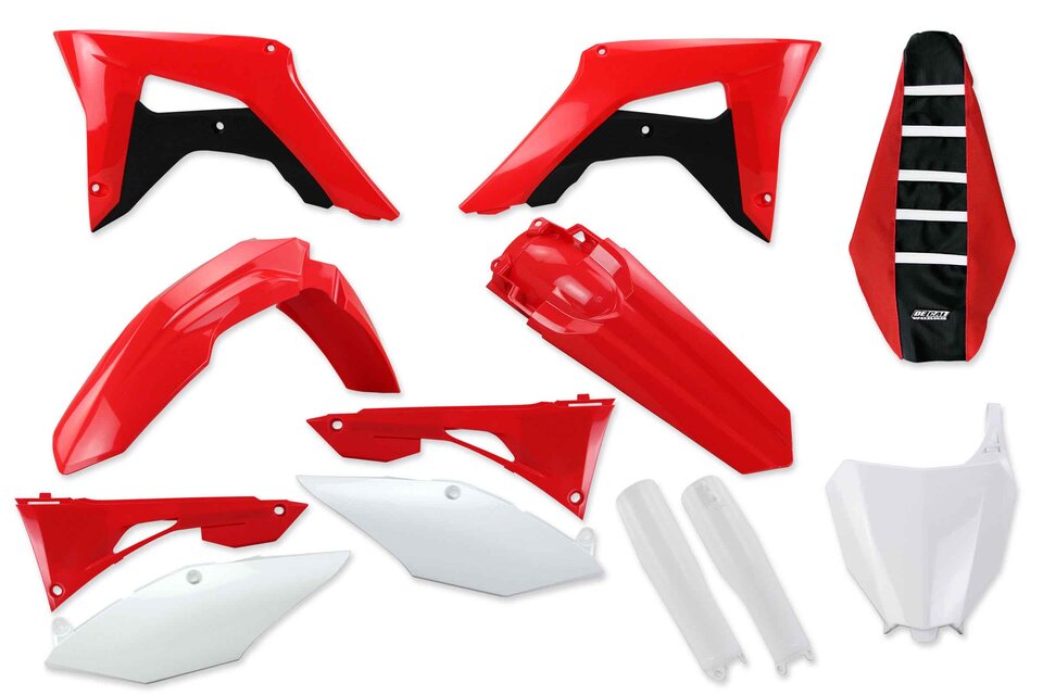 19-22 Honda CRF250, CRF450 dirt bike replacement Mix & Match Plastic Kit With Lower Forks & Seat Cover