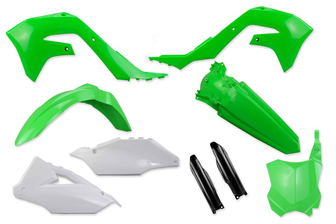 Mix & Match Plastic Kit With Lower Forks for 19-24 Kawasaki KX250F, KX450F