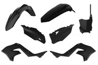 Polisport Black Restyled Plastic Kit for 03-07 Kawasaki KX