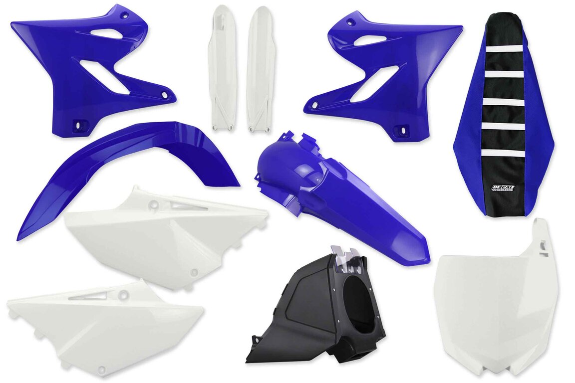 Mix & Match Plastic Kit With Lower Forks, Airbox  & Seat Cover for 15-20 Yamaha YZ125, YZ250