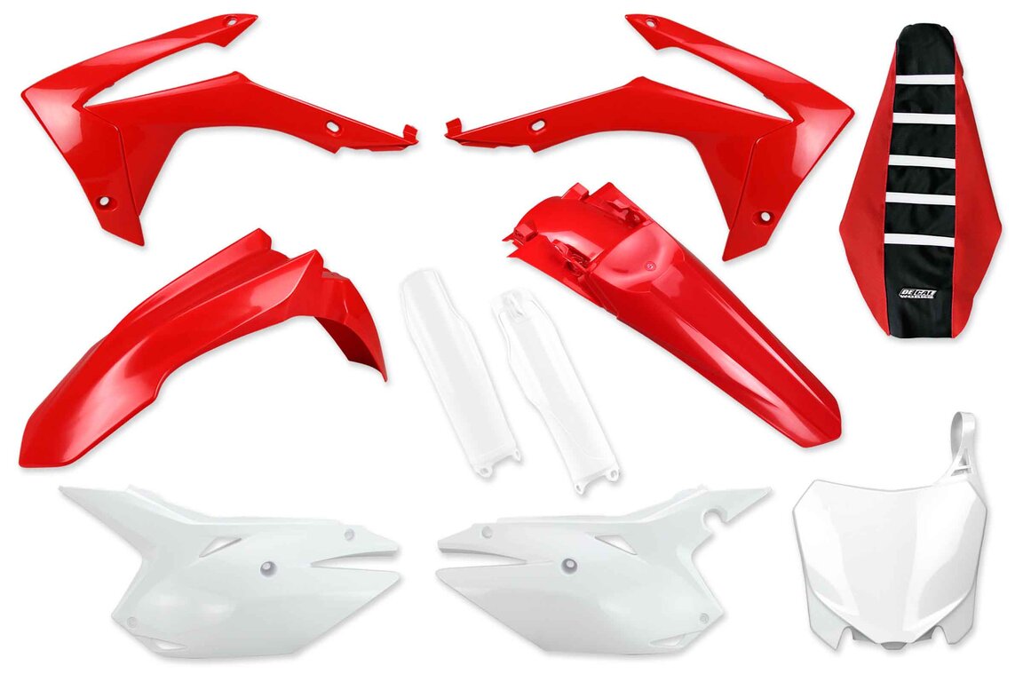 Mix & Match Plastic Kit With Lower Forks & Seat Cover for 13-17 Honda CRF250, CRF450