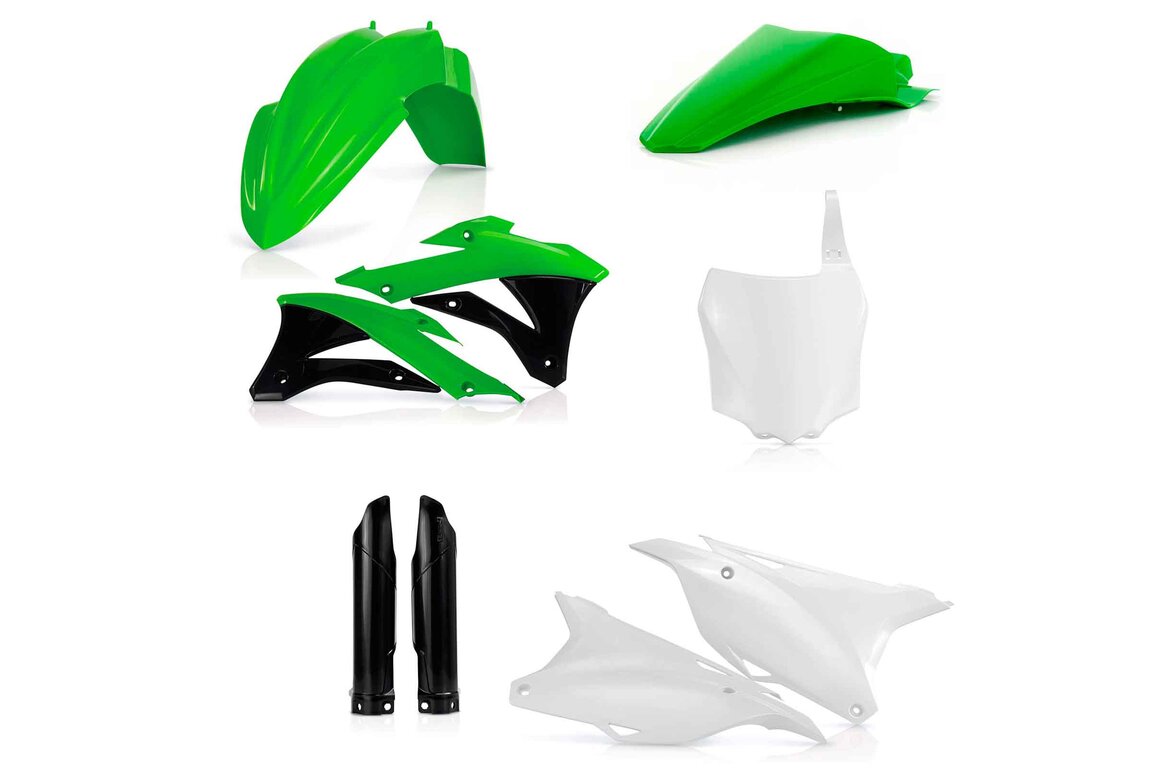 Acerbis OEM 18 Color Plastic Kit With Lower Forks for 14-21 Kawasaki KX85