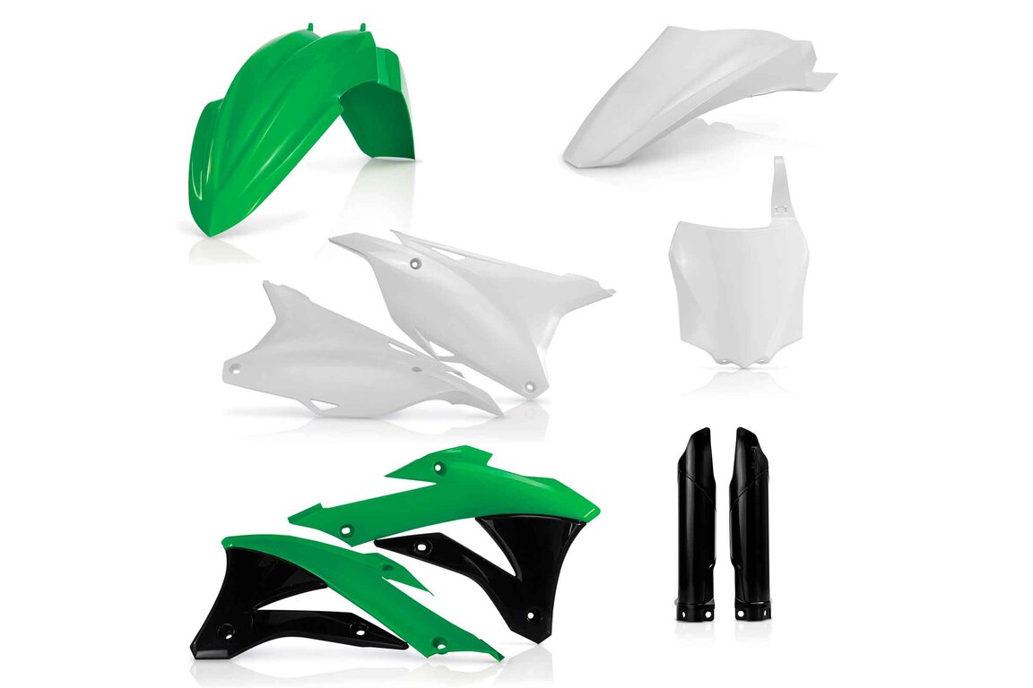 Acerbis OEM 15 Color Plastic Kit With Lower Forks for 14-21 Kawasaki KX85