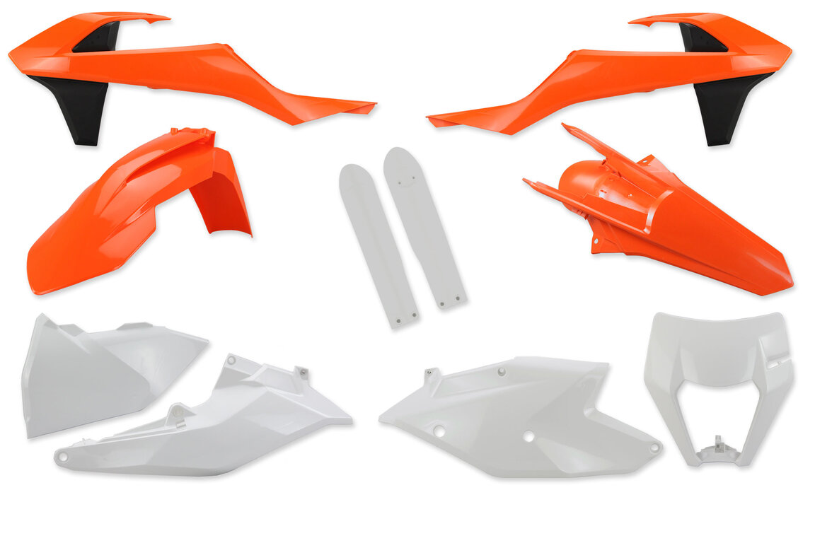 Mix & Match Plastic Kit With Lower Forks for 17-19 KTM EXCF, EXC, XCW