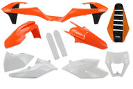 Mix & Match Plastic Kit With Lower Forks & Seat Cover for 17-19 KTM EXCF, EXC, XCW