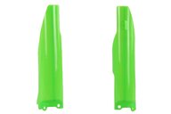 Polisport Flo Lime Green Lower Fork Guards for 04-07 Kawasaki, Suzuki KX, KX250F, RMZ250