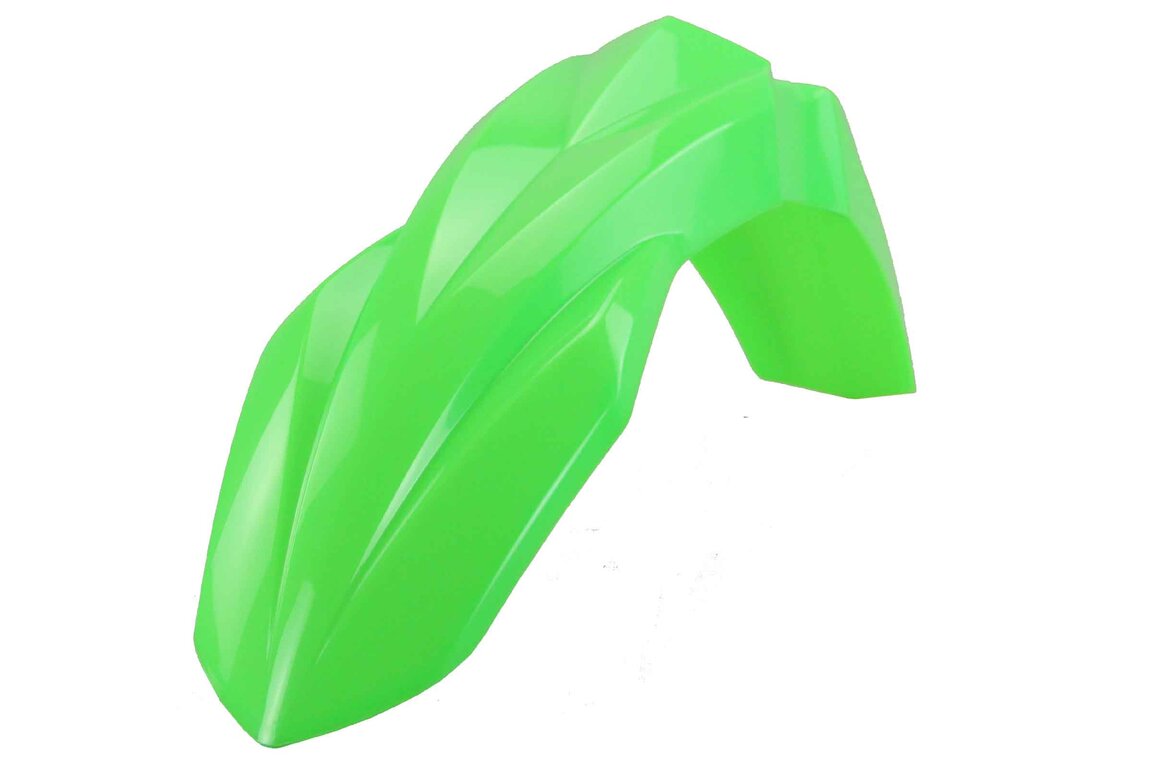 Polisport Flo Lime Green Front Fender for 03-25 Kawasaki KLX, KX, KX250F, KX450F