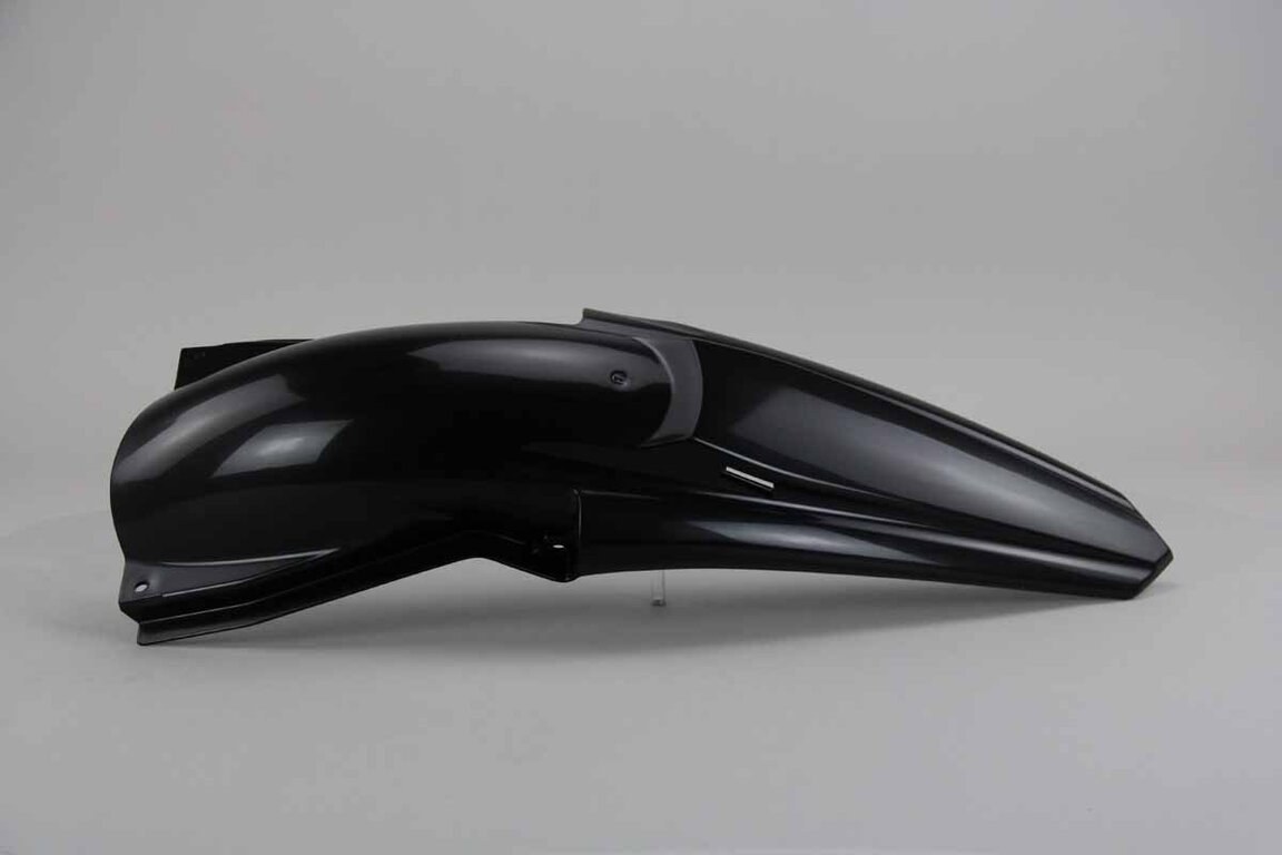 Polisport Black Restyled Rear Fender replacement plastics for 03-07 Kawasaki KX dirt bikes 360 view