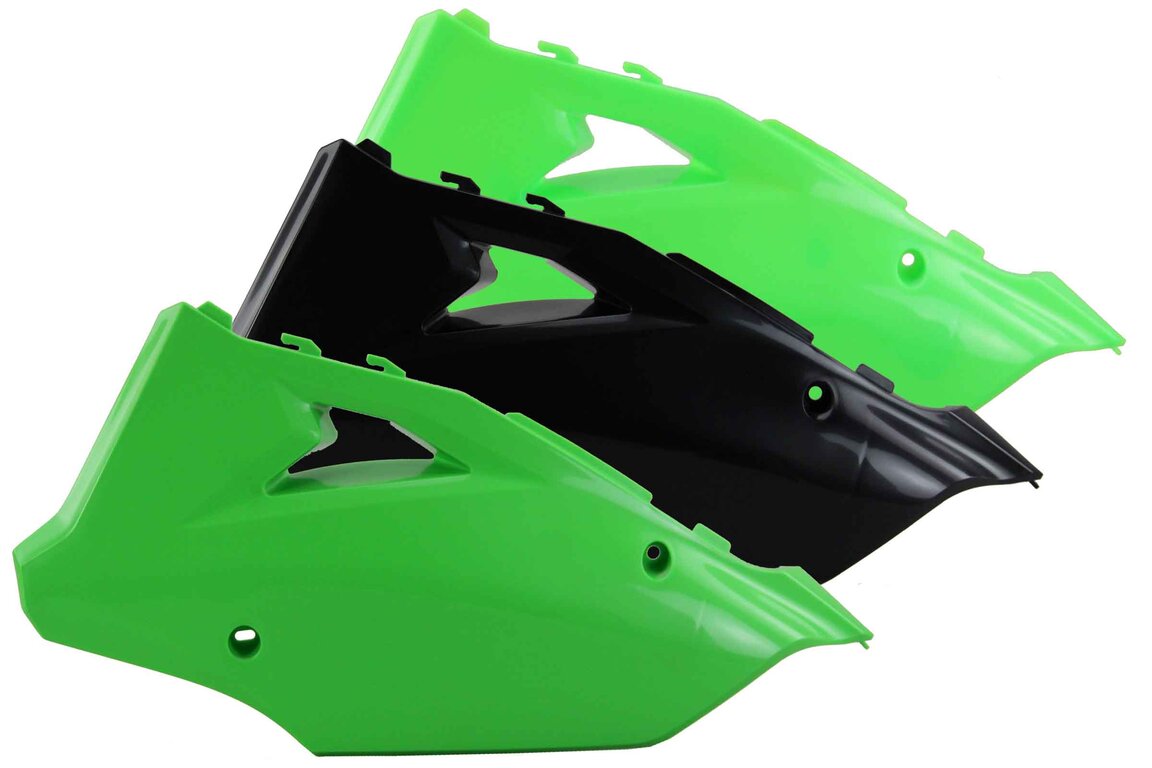 Restyled Side Number Plates for 03-07 Kawasaki KX