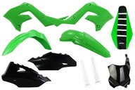 Mix & Match Restyled Plastic Kit With Lower Forks & Seat Cover for 04-07 Kawasaki KX