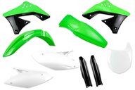 Mix & Match Plastic Kit With Lower Forks for 09-12 Kawasaki KX250F