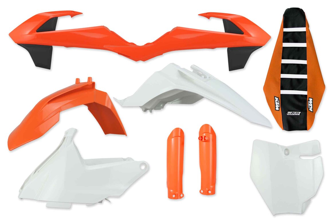 Mix & Match Plastic Kit With Lower Forks & Seat Cover for 16-23 KTM SX65