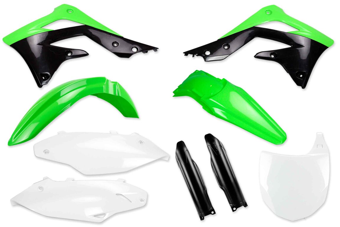 Mix & Match Plastic Kit With Lower Forks for 12 Kawasaki KX450F