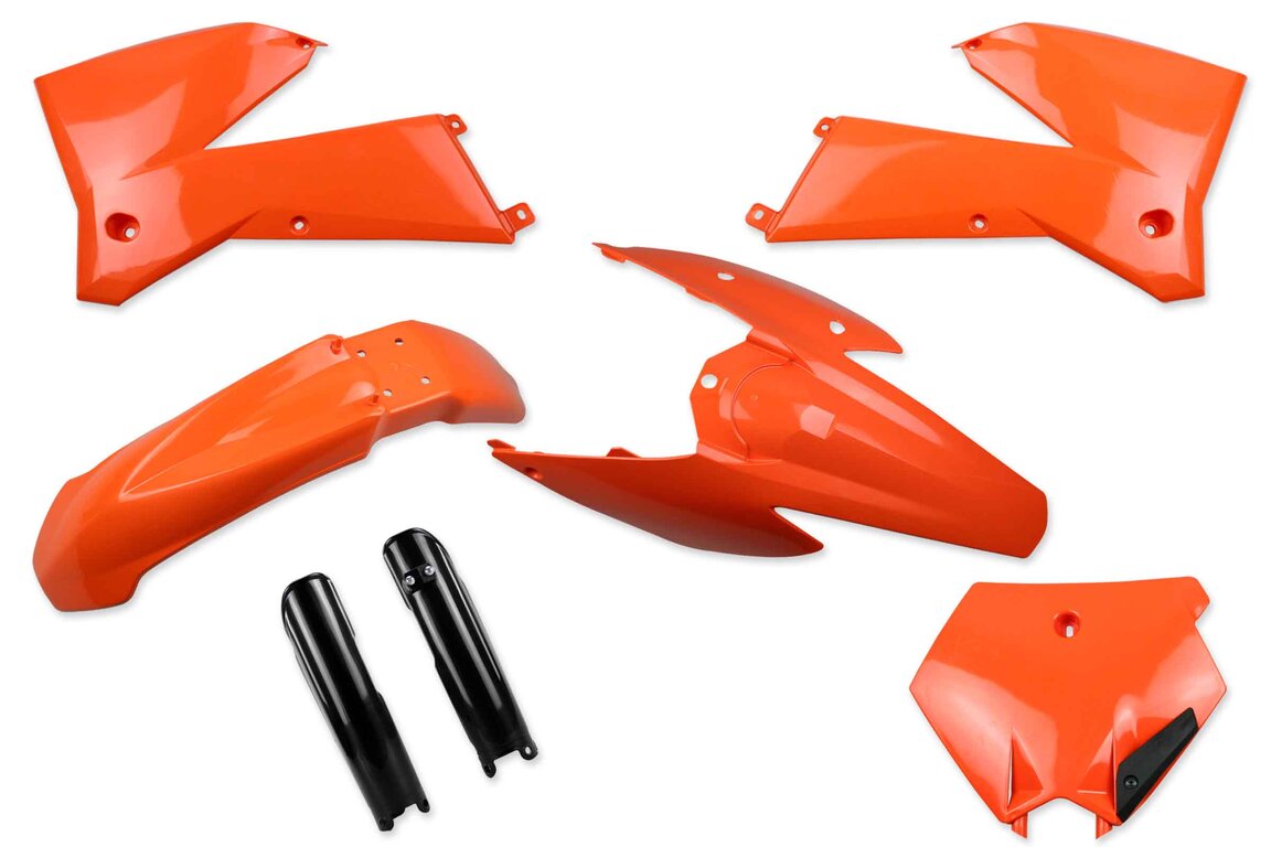 Mix & Match Plastic Kit With Lower Forks for 05-07 KTM EXC, SX, SXF, XC, XCW