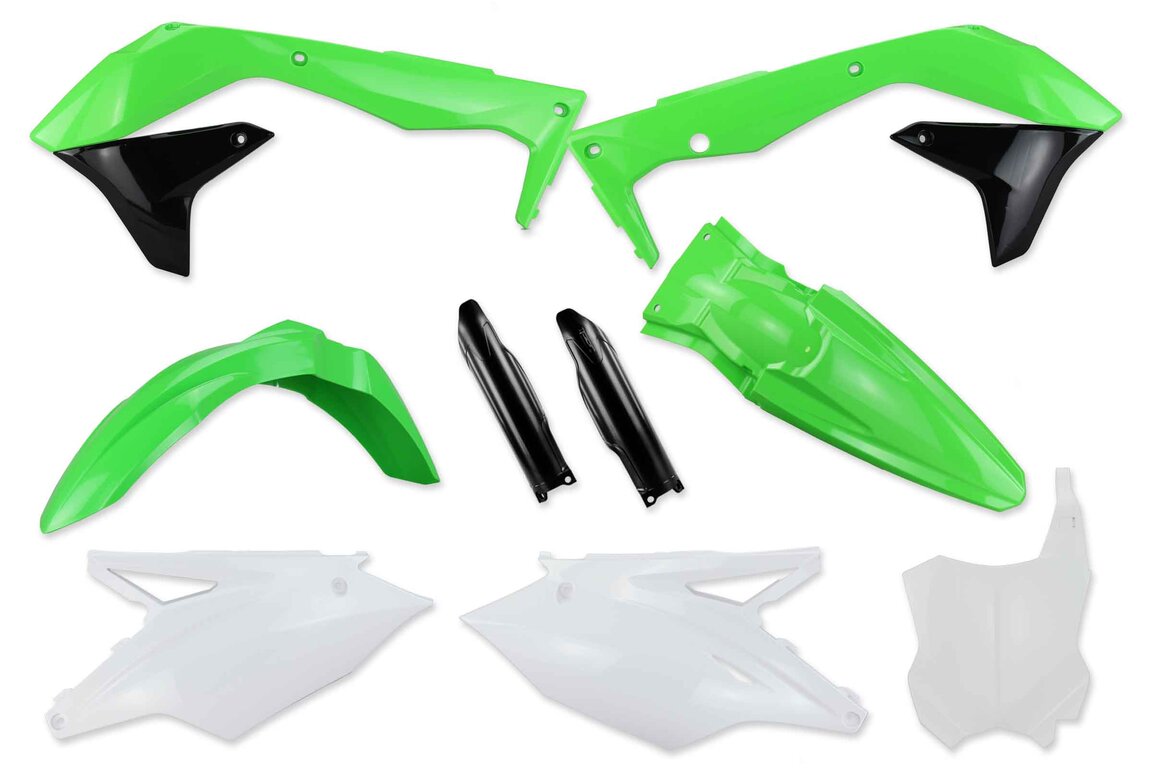 Mix & Match Plastic Kit With Lower Forks for 16-18 Kawasaki KX450F