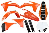 Mix & Match Plastic Kit With Lower Forks & Seat Cover for 11-13 KTM SX, SXF, XC, XCF