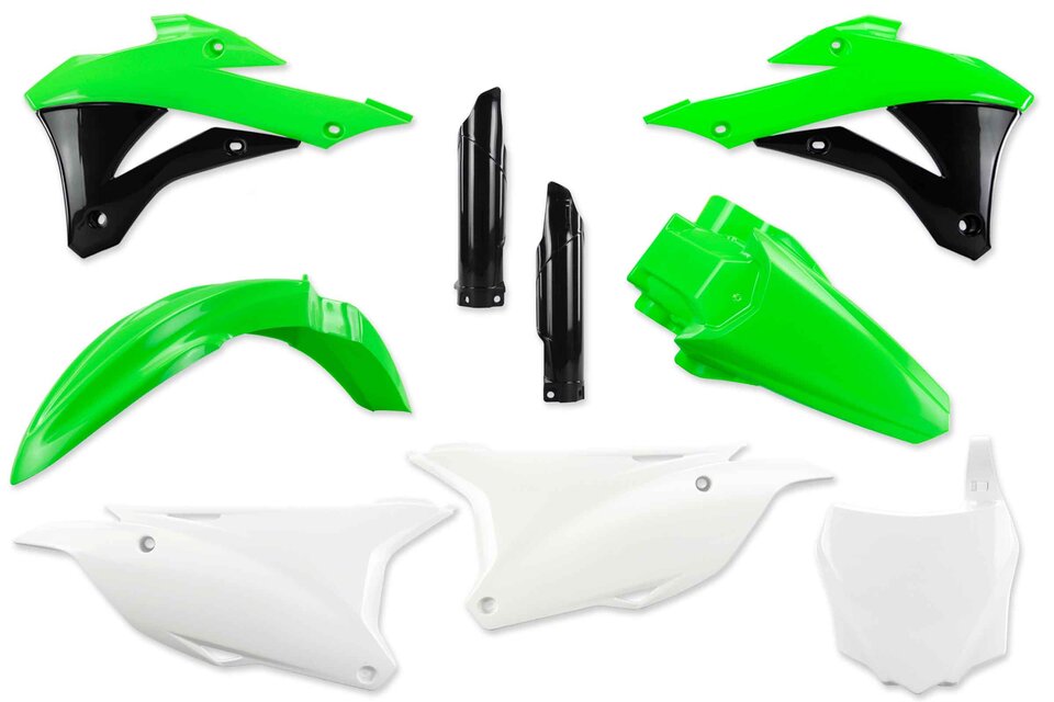 Mix & Match Plastic Kit With Lower Forks for 14-21 Kawasaki KX100, KX85