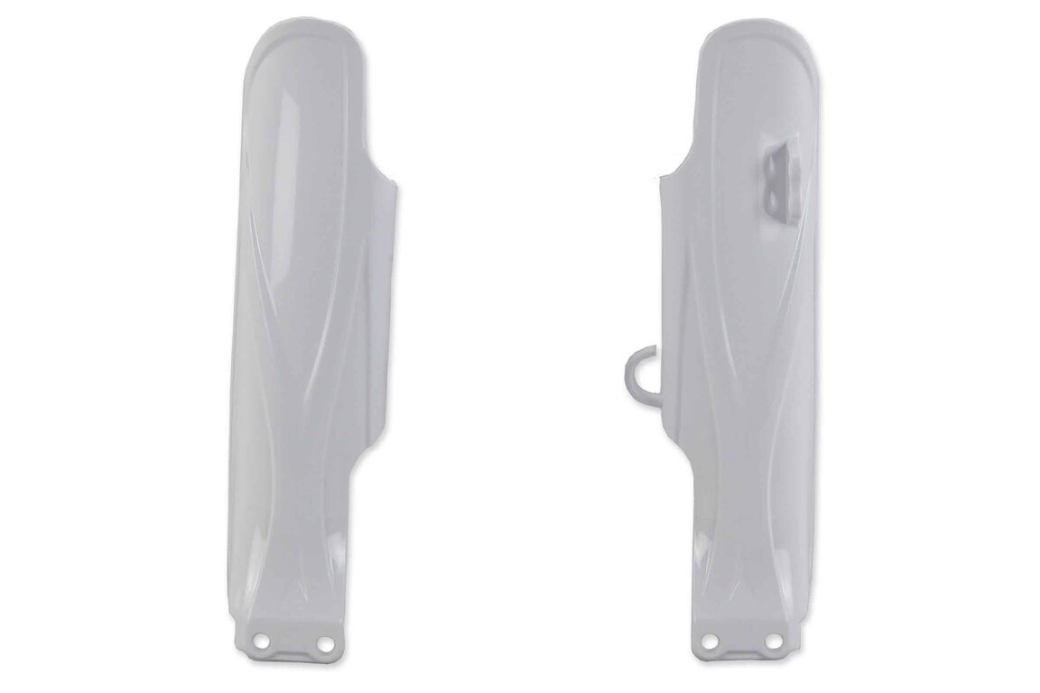 UFO White Lower Fork Guards for 19-25 Yamaha YZ85