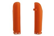 UFO Orange Lower Fork Guards for 02-25 GasGas, Husqvarna, KTM MC, MC-E, EE, TC, SX50, SX65, SX-E