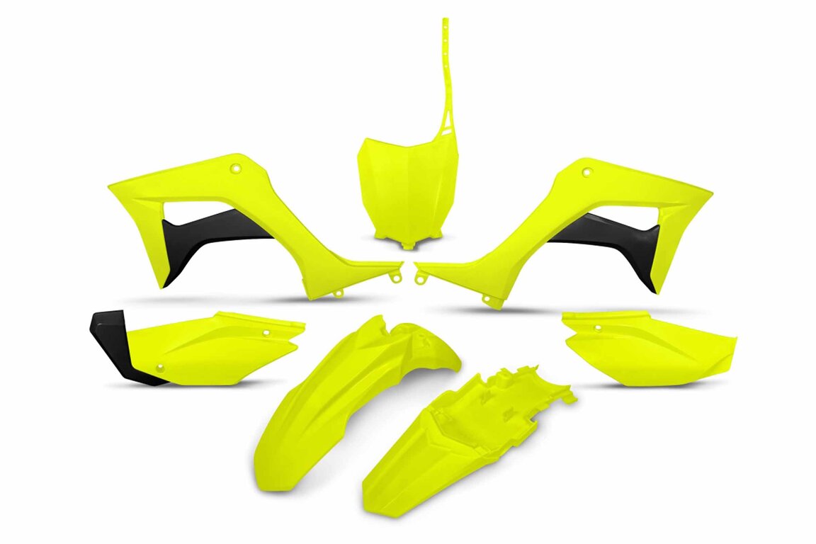 UFO Flo Yellow Plastic Kit for 19-25 Honda CRF110