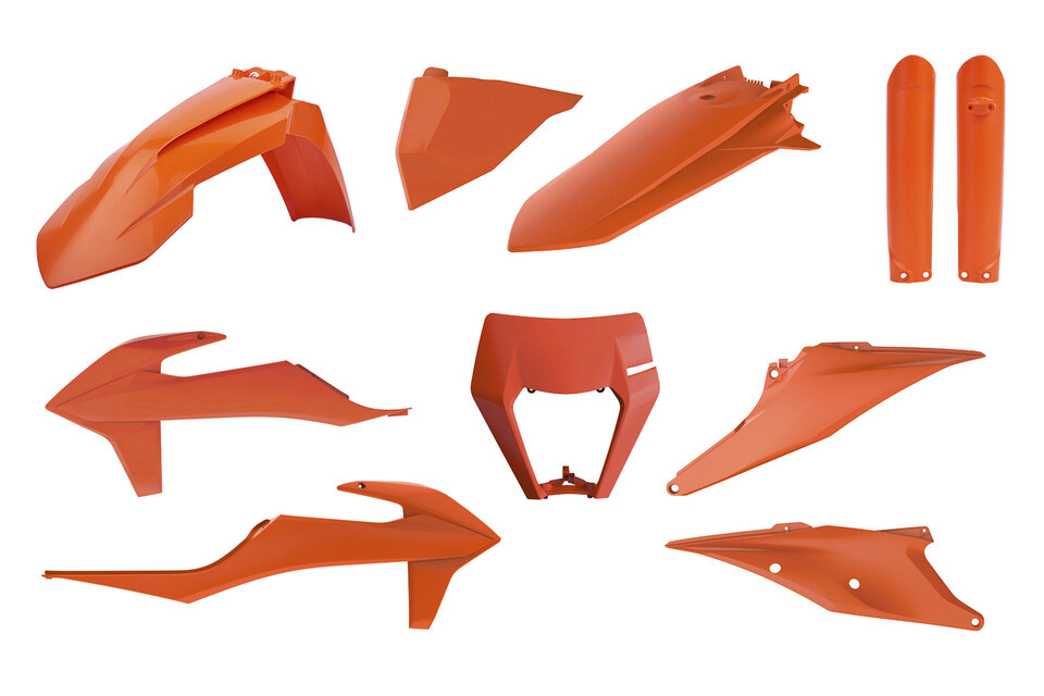 Polisport Orange Plastic Kit for 20-23 KTM EXC, EXCF, XCF, XCW