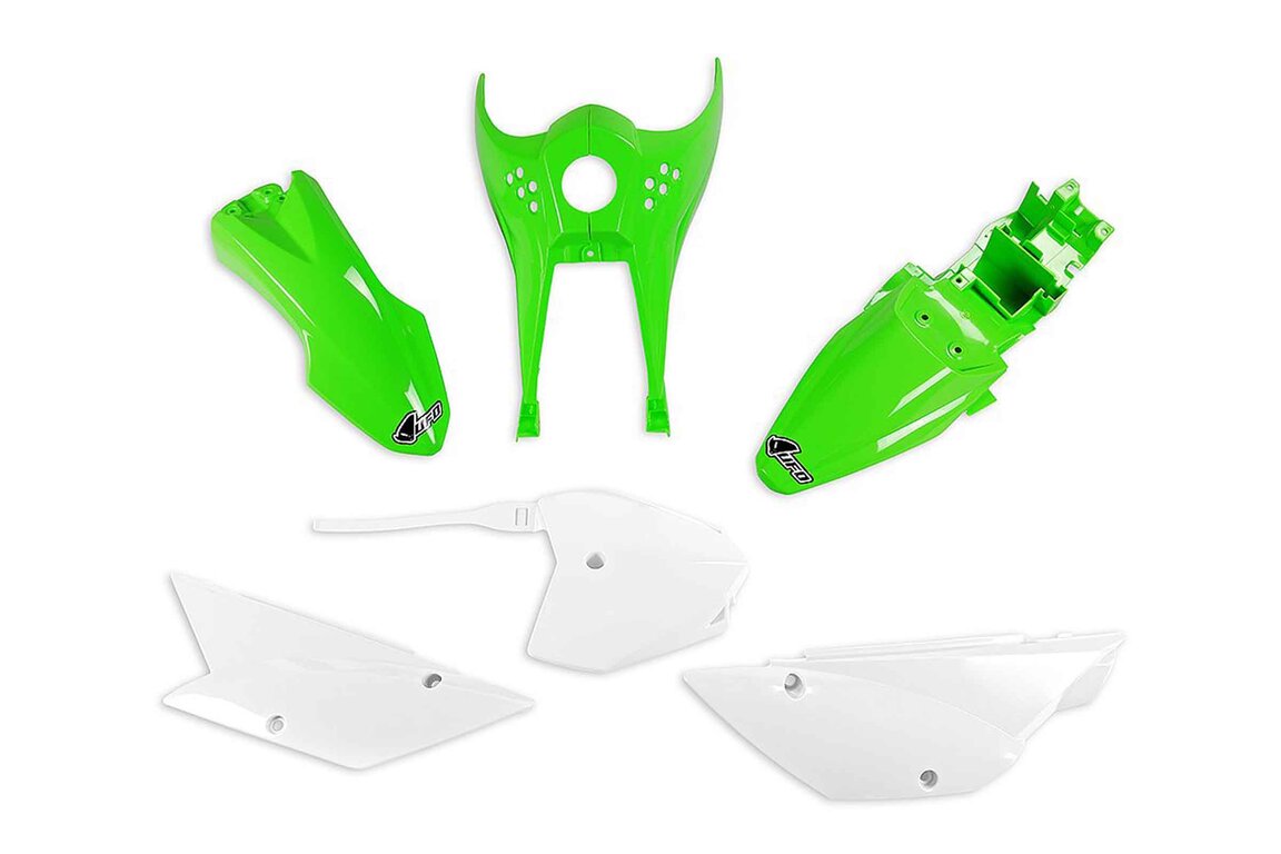 UFO OEM Color Plastic Kit for 10-25 Kawasaki KLX110