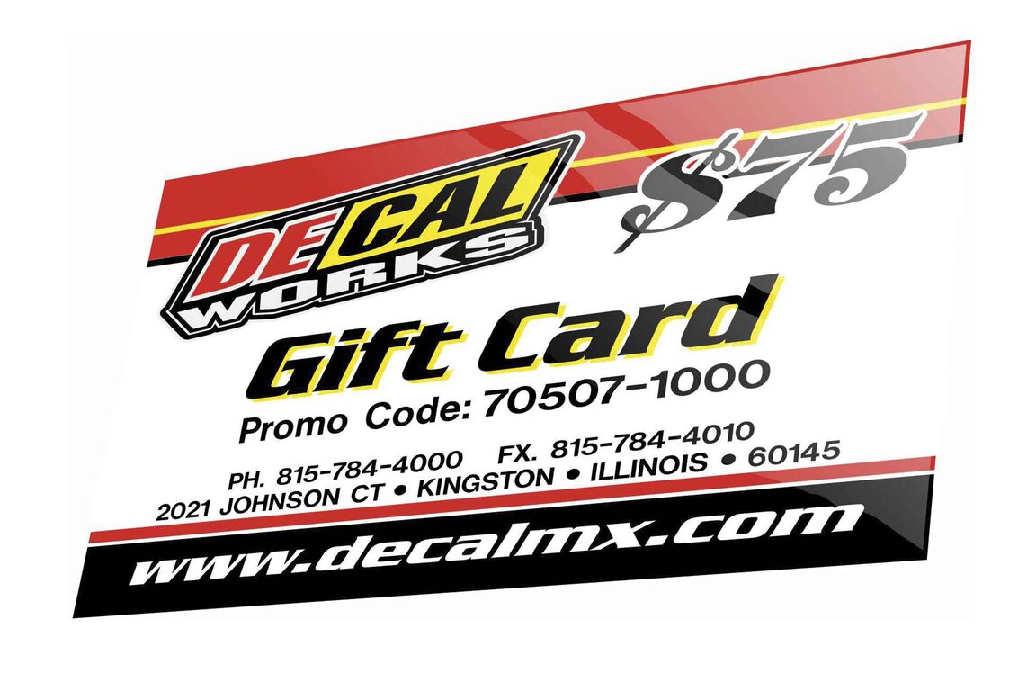 DeCal Works $ 75 eGift Card