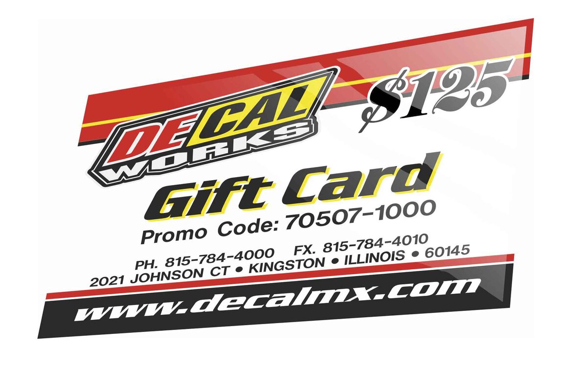 DeCal Works $ 125 eGift Card