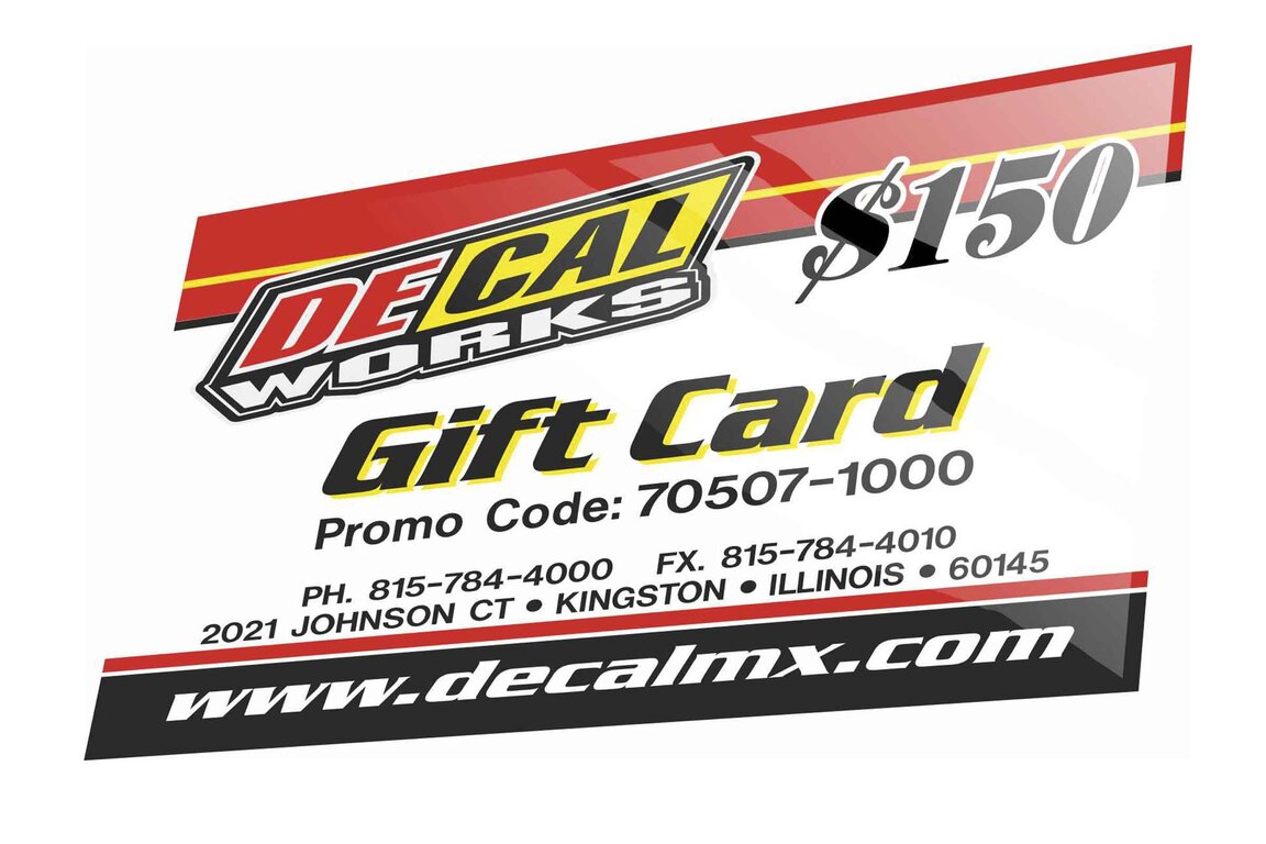 DeCal Works $ 150 eGift Card