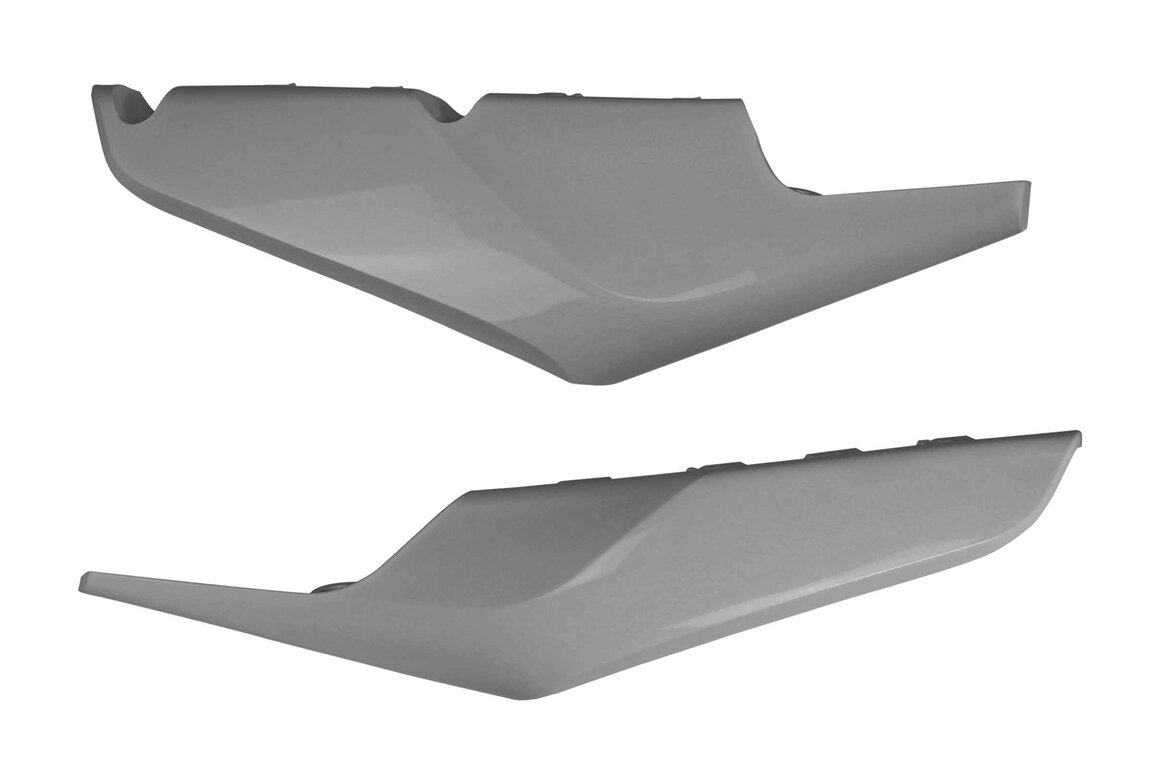 UFO Grey Side Lower Number Plates for 18-23 Husqvarna FC, FE, FS, FX, TC, TE, TX